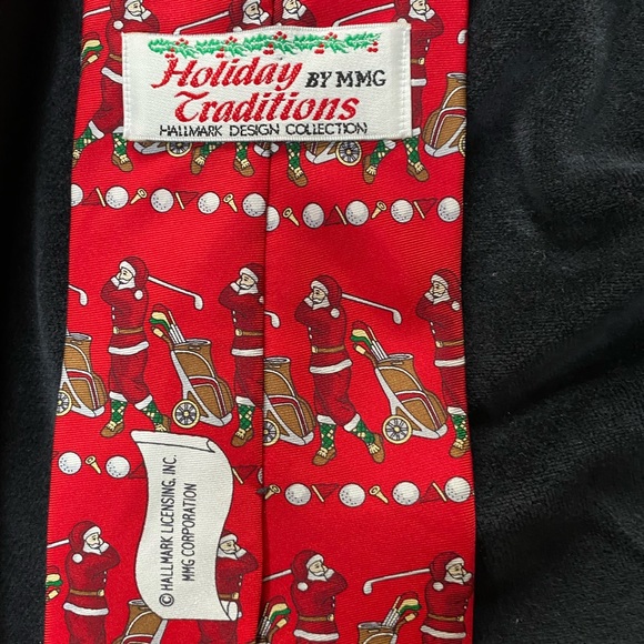 Two Golfing Santa Holiday Ties - Picture 10 of 10
